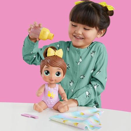 Imagem de Boneca Articulada Baby Alive Bebê Shampoo Morena Com Acessórios - Hora do Banho - Hasbro - F9120