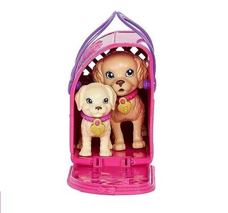 Boneca Barbie com Pets - Adota Cachorrinhos - Morena - Mattel