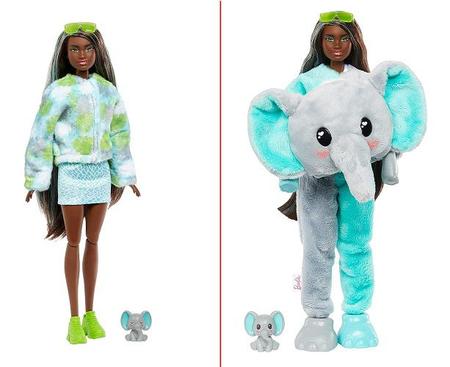 Boneca Articulada - Barbie Cutie Reveal - Selva - Elefante - Mattel