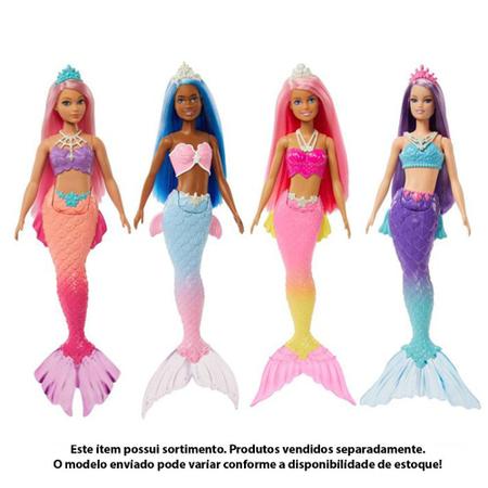 Boneca Articulada - Barbie Dreamtopia Fantasy - Sereia - Sortidas