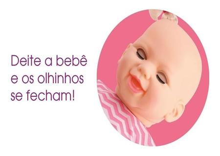 Imagem de Boneca Baby Abre E Fecha Os Olhos - Aninha - Com Chupeta - Divertoys