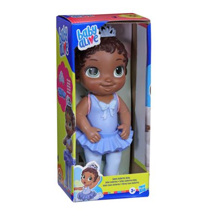 Boneca - Baby Alive Doce Bailarina - Negra Roupa Lilas HASBRO - Shop Coopera