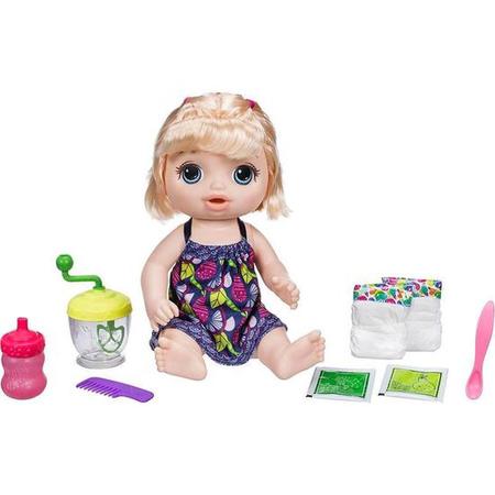 Imagem de Boneca Baby Alive Hasbro E0586 Loira - Papinha Divertida Infantil