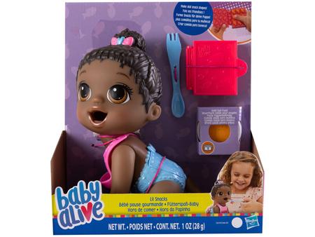 Boneca Hora da Papinha Negra Baby Alive Hasbro - Fátima Criança