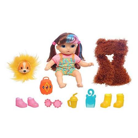Boneca Baby Alive Littles, Fantasy Styles Squad Doll, Little Harlyn, acessórios de safári, brinquedo de cabelo castanho Imagem de Boneca Baby Alive Littles, Fantasy Styles Squad Doll, Little Harlyn, acessórios de safári, brinquedo de cabelo castanho