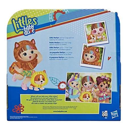 Boneca Baby Alive Littles, Fantasy Styles Squad Doll, Little Harlyn, acessórios de safári, brinquedo de cabelo castanho Imagem de Boneca Baby Alive Littles, Fantasy Styles Squad Doll, Little Harlyn, acessórios de safári, brinquedo de cabelo castanho
