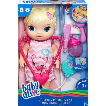 Boneca Baby Alive Cuida De Mim Loira Hasbro - Papellotti