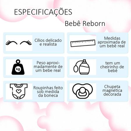 Boneca Bebe Realista Semelhante Reborn Barata 17 acessórios - Cegonha Reborn  Dolls - Bonecas - Magazine Luiza