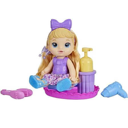 Boneca Baby Alive Sudsy Styling Loira Salão de Beleza de Espuma Hasbro -  Fátima Criança