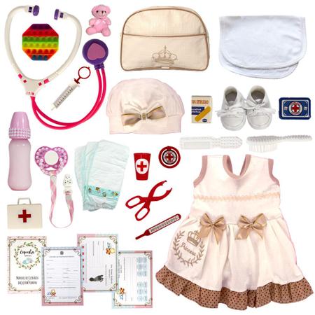 Boneca Baby + Bolsa Maternidade Magazine Luiza Enviamos Hoje