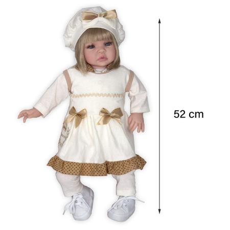 Boneca Baby Infantil Menina Reborn de Pano Em Promocao