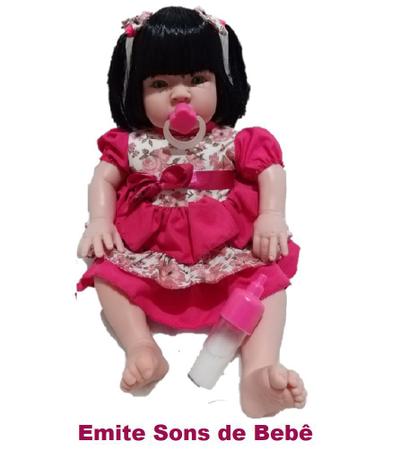 Boneca Baby Kiss Chora e Balbucia Original na Caixa tipo Reborn