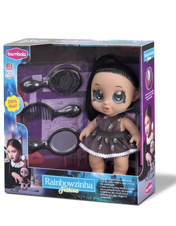 Imagem de Boneca Baby Rainbowzinha Fashion Cabelo Preto 875 - Bambola