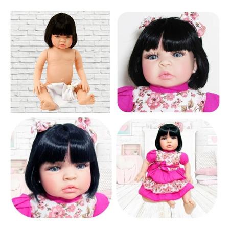 Boneca Bebe Reborn Realista Morena Boneca Kawaii + 23 Itens - Cegonha  Reborn Dolls - Bonecas - Magazine Luiza