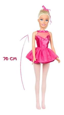 Barbie Profissões Boneca Grande Bailarina 70cm Articulada