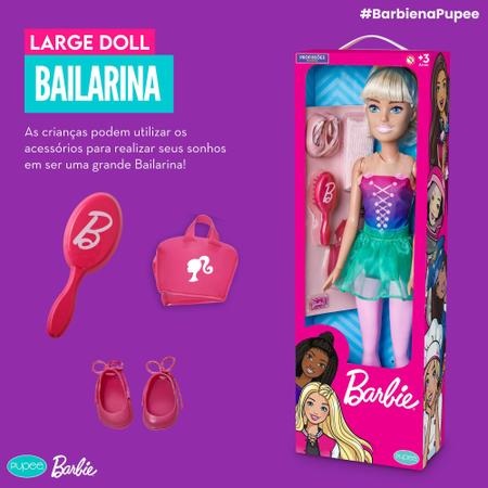 Boneca Barbie bailarina grande profissões 65cm brinquedo Original