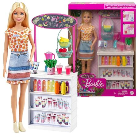 Boneca Barbie Profissões Bar De Vitaminas Mattel - Dóris Kids