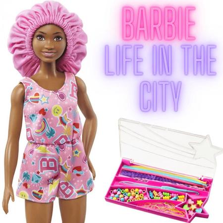 Boneca Barbie Life in the City Trança, estilo e cuidados - mattel
