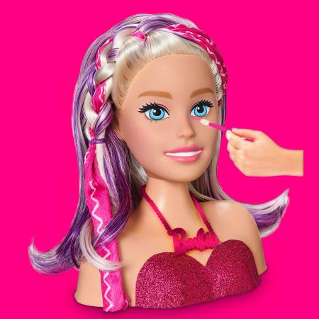 Boneca Barbie Busto Styling Head Faces com 24 Acessórios para Pentear  Maquiagem Pupee Original 1265 : : Brinquedos e Jogos