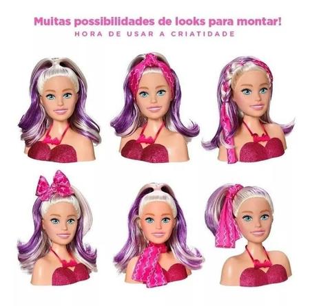 Boneca de Maquiar - Busto Barbie - Styling Head Faces - Pupee - Boneca  Barbie - Magazine Luiza