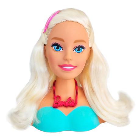 Boneca Busto Barbie Styling Faces C/ Maquiagem Brinquedo Infantil Menina C/  Acessórios- Pupee - Boneca Barbie - Magazine Luiza