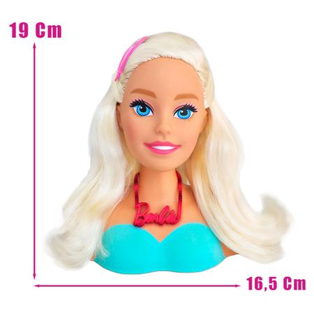 Cabeça Busto Boneca Menina Barbie Para Maquiar Pentear Salão De Beleza  Quero Ser Maquiadora - Pupee - Bonecas - Magazine Luiza