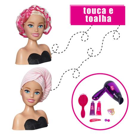 Boneca Brincar - Boneca cabelo cosmética com secador cabelo