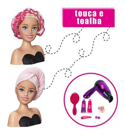 Cabeça Busto Boneca Menina Barbie Para Maquiar Pentear Salão De Beleza  Quero Ser Maquiadora - Pupee - Bonecas - Magazine Luiza