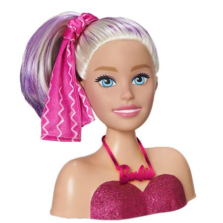 Boneca Pentear Maquiar Barbie Salão Barbie Busto Mãos Fala