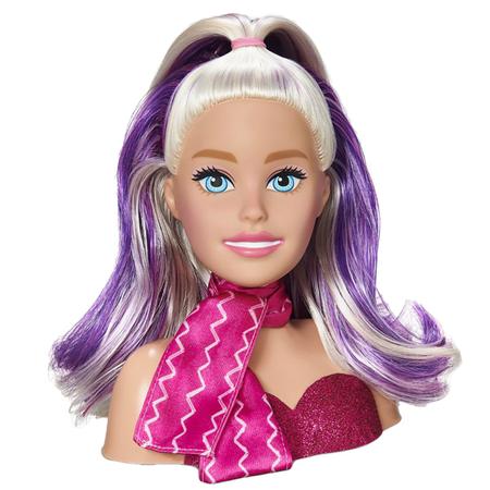 Barbie Busto Com 12 Frases Cabelo e Maquiagem - Puppe - Sama Presentes