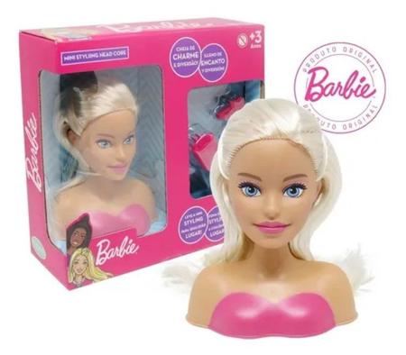 Boneca Barbie Busto Styling Faces C/ Maquiagem Brinquedo Infantil Menina C/  Acessórios- Pupee - PUPEE BRINQUEDOS/MATEL - Boneca Barbie - Magazine Luiza