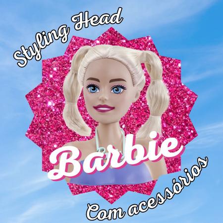 Boneca Barbie Busto Styling Head Faces Maquiagem AcessóriosPupeeAcessórios  para BonecasOficina Brinquedos