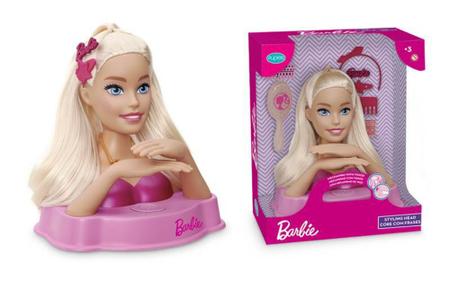 Boneca Barbie Busto Styling Head Frases Penteados Maquiagem - R$ 265