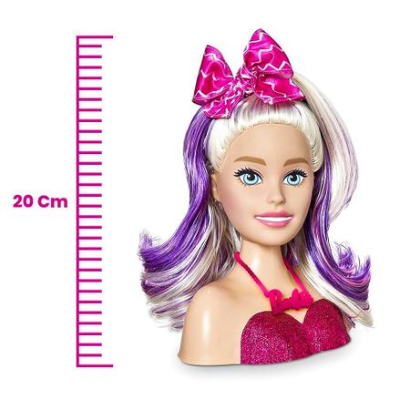 Boneca Barbie Busto Cabeleireira Mini - Pupee - Sama Presentes