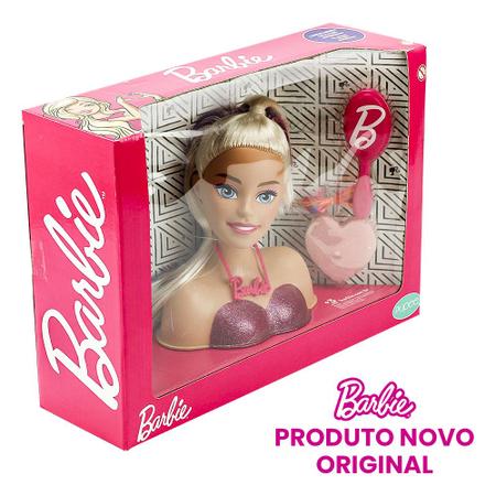 Boneca Barbie Busto Styling Head Faces com 24 Acessórios para