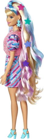 Boneca Barbie Extra Loira Mechas Azul Nº 16 Mattel Hhn08