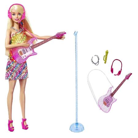 Boneca Barbie Fashionista Loira - Roupa de Rock - Mattel - Boneca Barbie -  Magazine Luiza