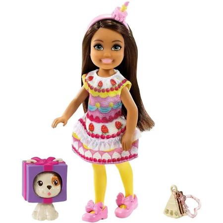 Imagem de Boneca Barbie - Chelsea Club com Bichinho - Fantasia de Bolo Grp71