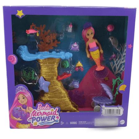 Imagem de Boneca Barbie Chelsea Sereia Power Playset 3+ Hhg58 Mattel