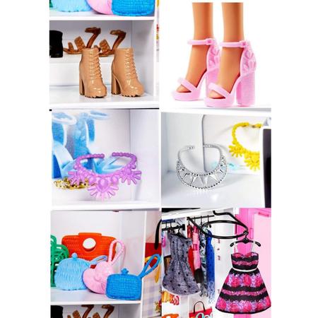 Em promoção! Barbie Original Roupeiro Conjunto De Fashionistas Armário  Final Princesa Dressup Boneca Barbie Crianças Brinquedos Moda Portátil  Brinquedo Gbk12