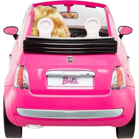 Imagem de Boneca Barbie com Veículo Fiat Rosa - Mattel