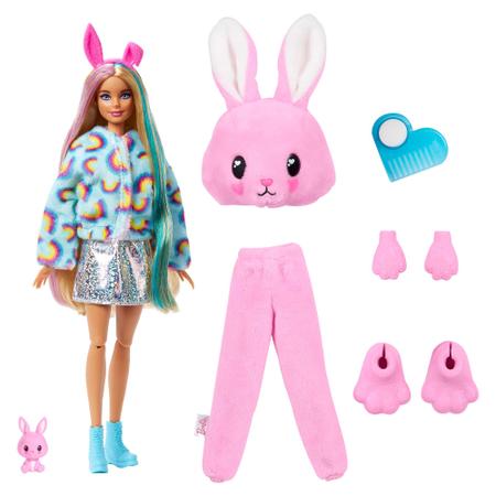 Barbie Cutie Reveal Boneca Cozy Cute Tees™ com bichinho