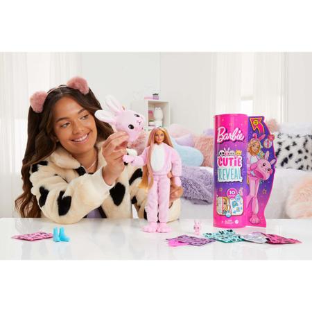 Boneca Barbie Cutie Reveal 10 Surpresas com Mini Pet e Fantasia de Urso  Polar Hjl64 - MP Brinquedos