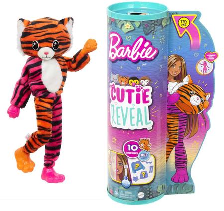 Barbie Cutie Reveal Boneca Cozy Cute Tees™ com bichinho : :  Brinquedos e Jogos