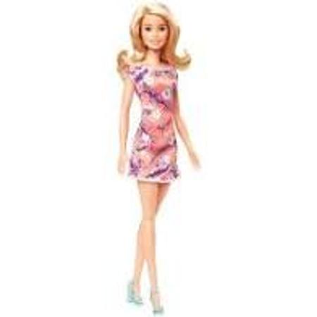 Boneca Barbie da Moda Vestido Rosa Floral Morena - Mattel 