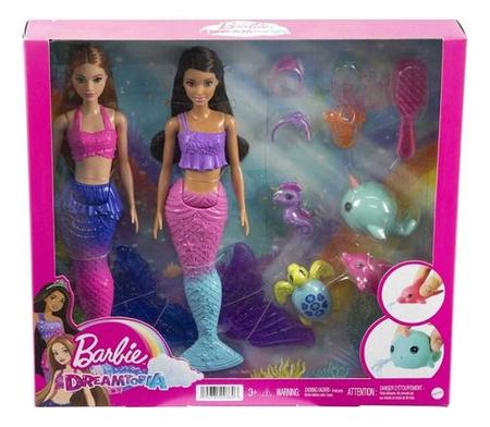 Imagem de Boneca Barbie Dreamtopia Sereia Caixa Com 2 Unidades Hbw89