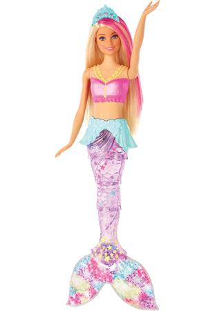 Imagem de Boneca Barbie Dreamtopia Sereia Com Luzes Arco-iris Mattel