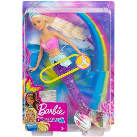 Imagem de Boneca Barbie Dreamtopia Sereia Com Luzes Arco-iris Mattel