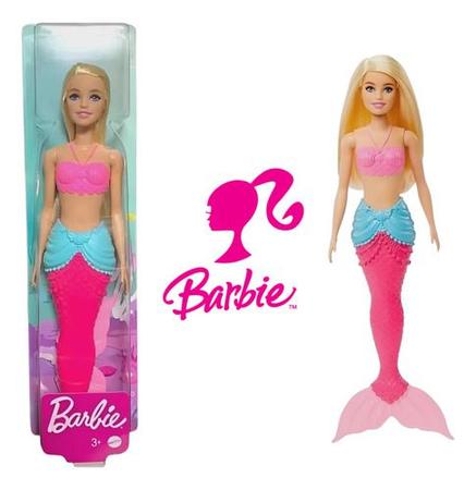 Imagem de Boneca Barbie Dreamtopia Sereia Loira Com Cauda Rosa Mattel