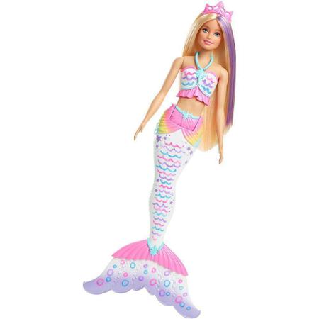 Original barbie dreamtopia crayola sereia barbie boneca brinquedos